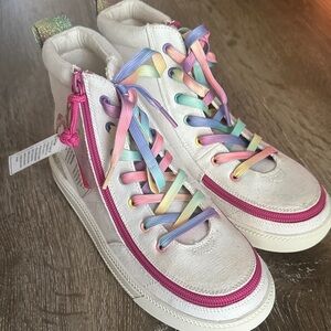 Kids Rainbow High-Top Sneakers